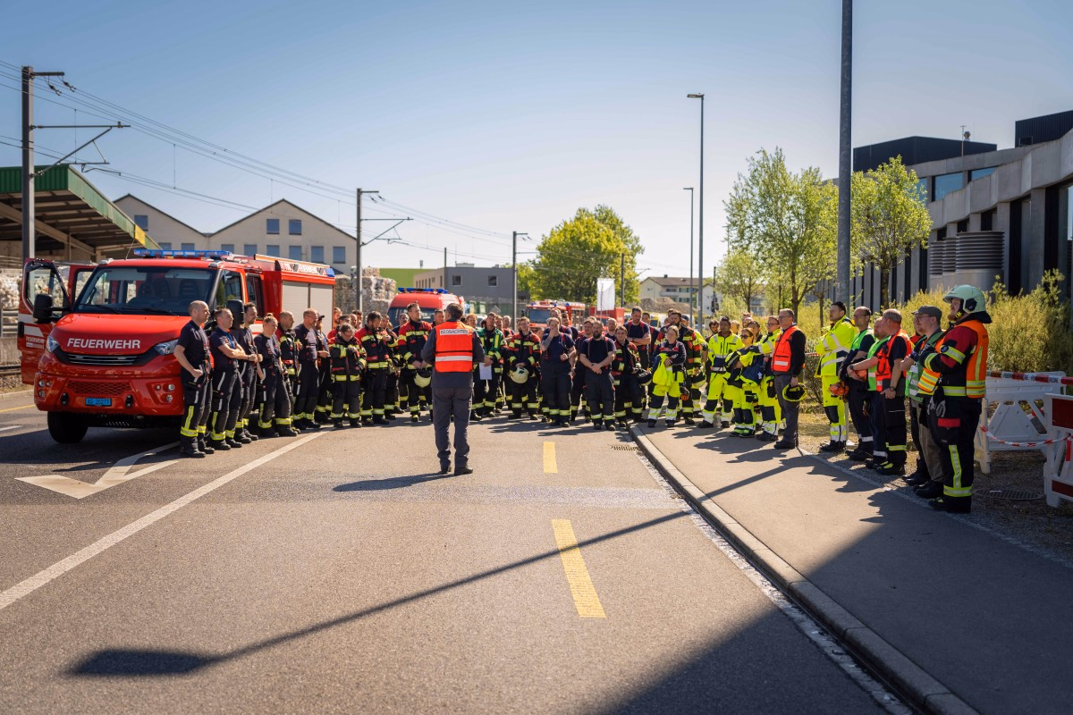 Medienbild der Bevölkerungsschutzübung Traktion.