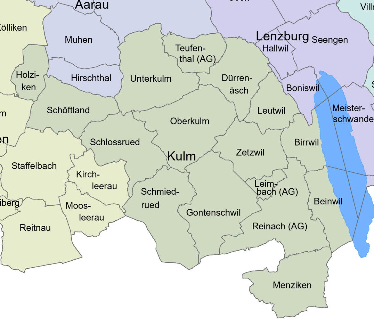 Gemeinden des Bezirks Kulm