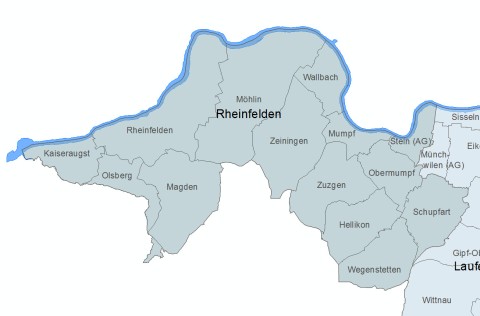 Gemeinden des Bezirks Rheinfelden