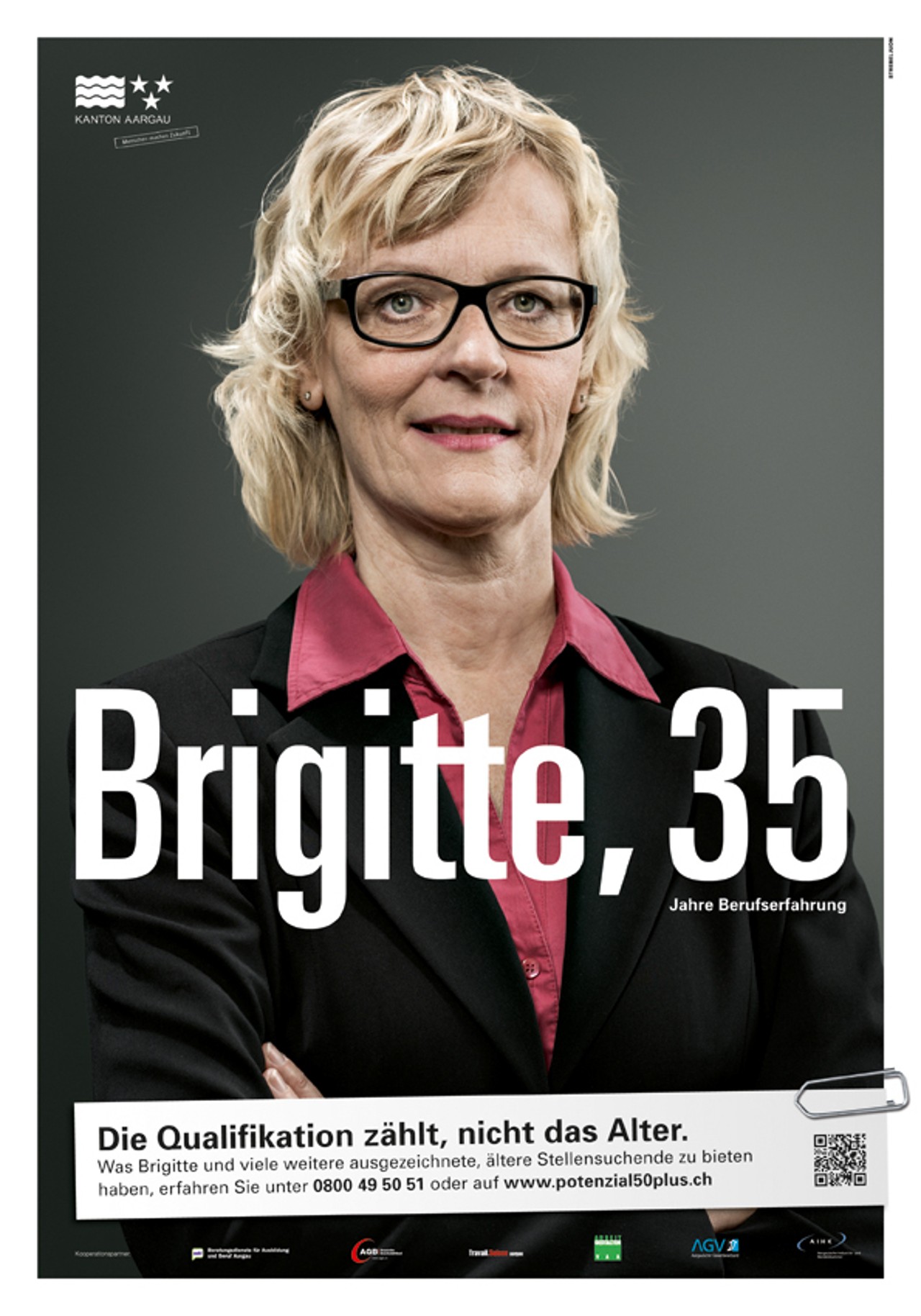 Plakat aus der Kampagne Potenzial 50plus