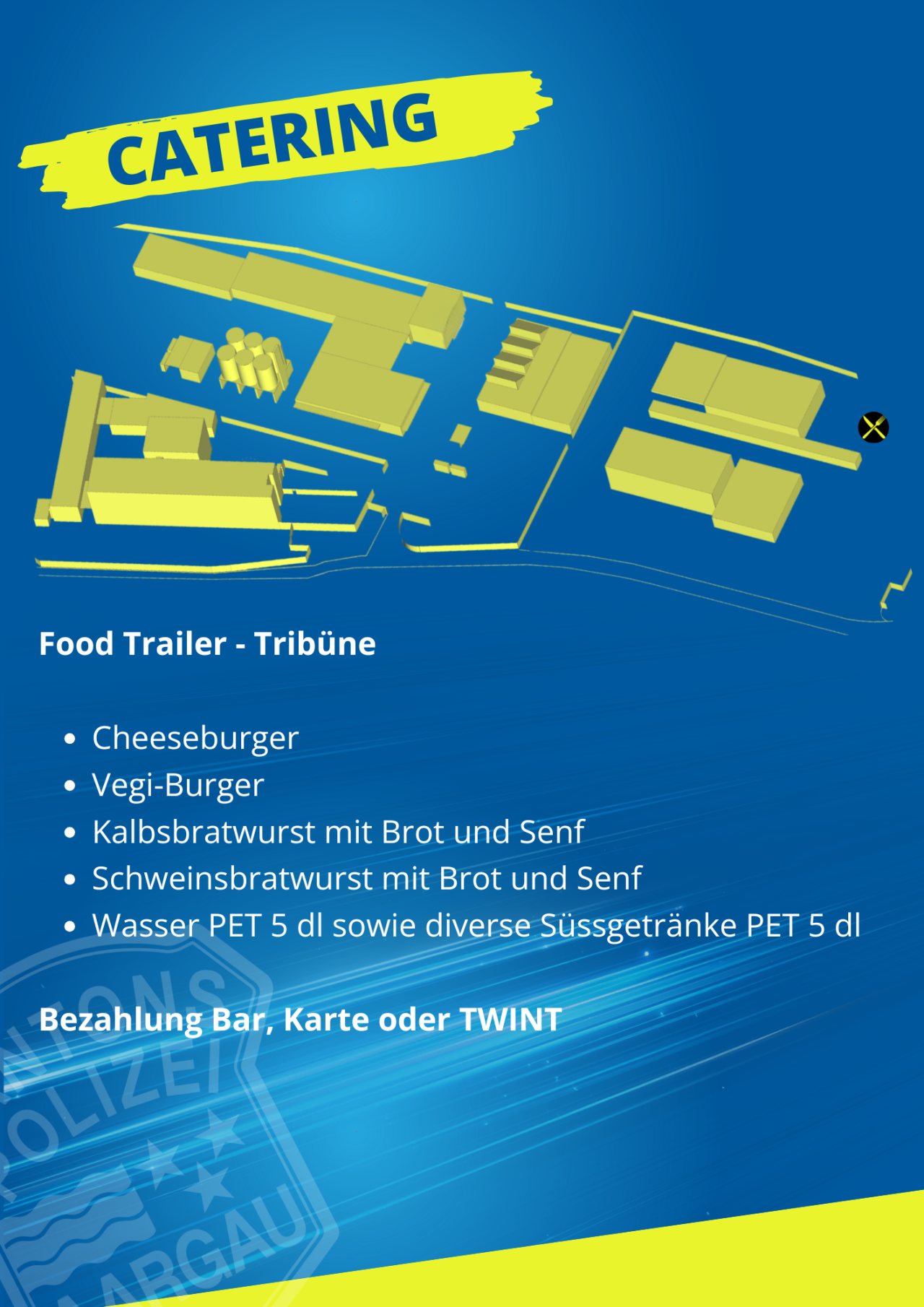 Catering Tribüne.