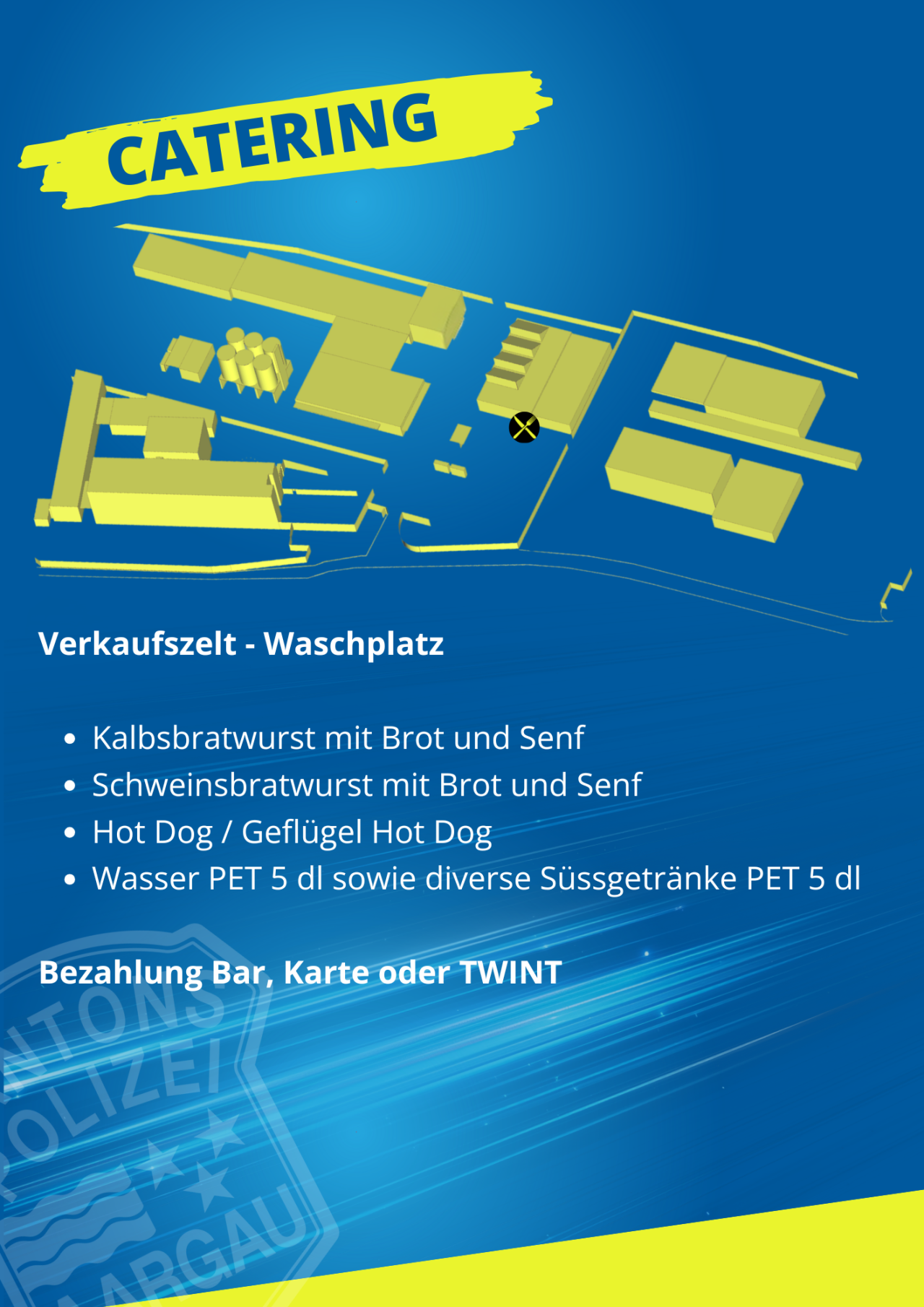 Catering Waschplatz.