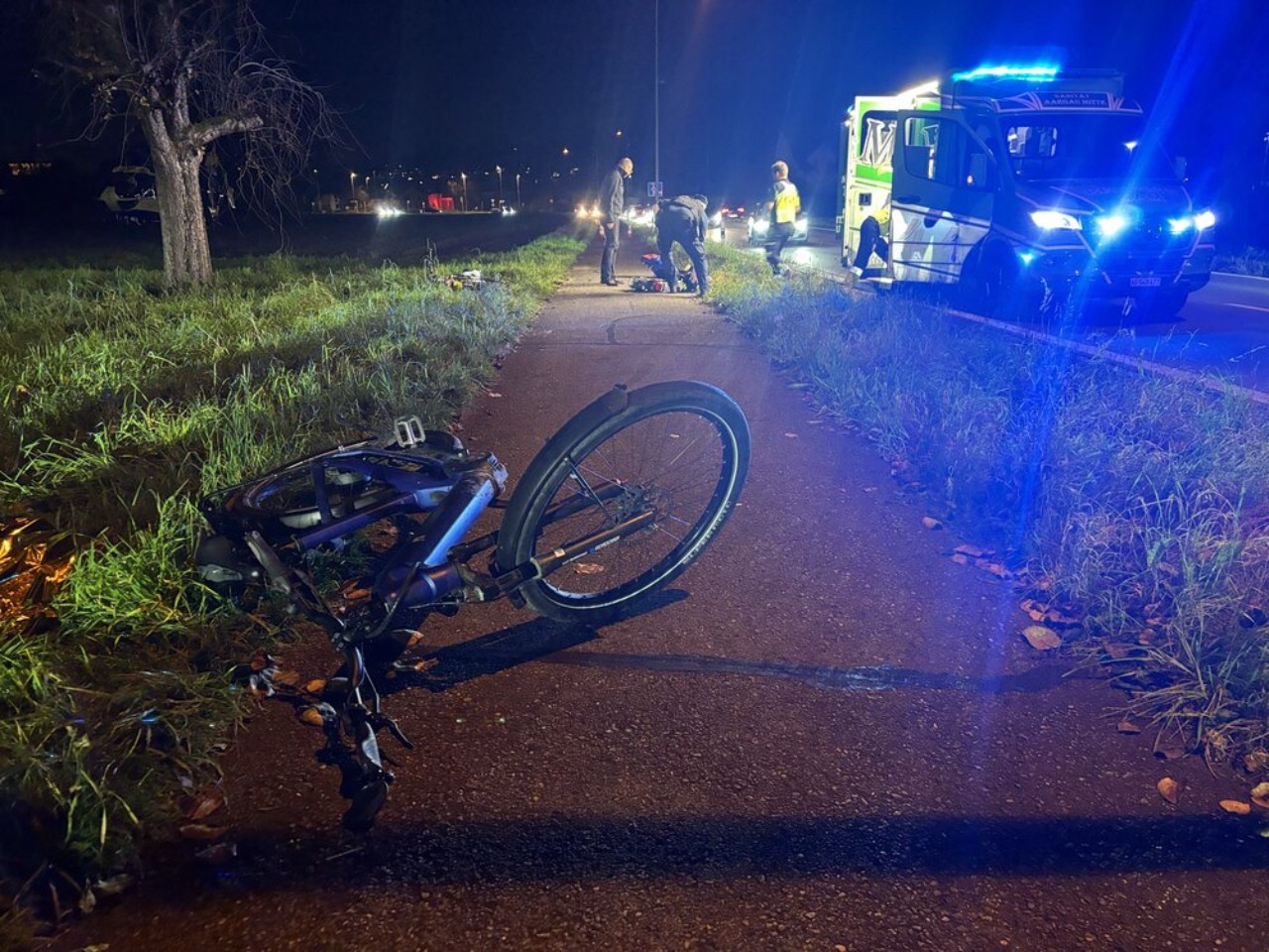 E-Bike auf der Strasse.