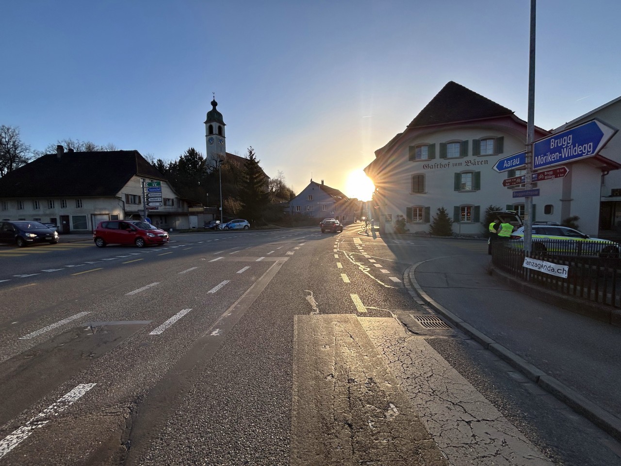 Kreuzungsbereich Rupperswil.