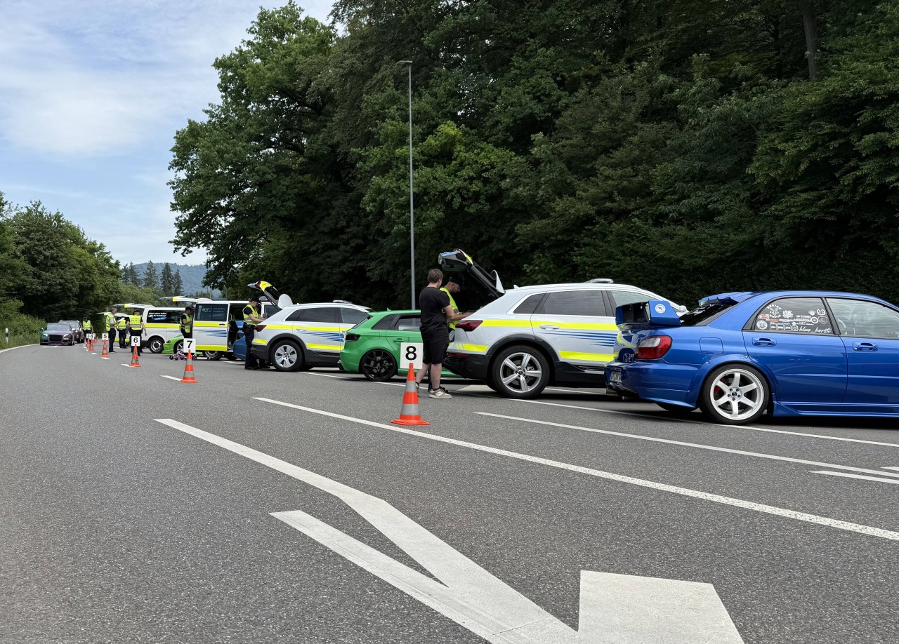Kontrollaktion in Buchs.