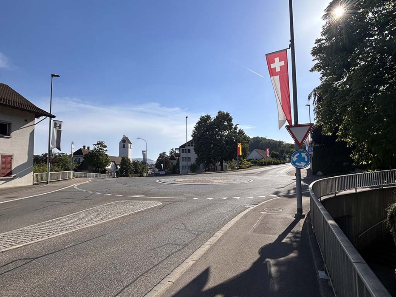 Kreisverkehrsplatz Umiken.