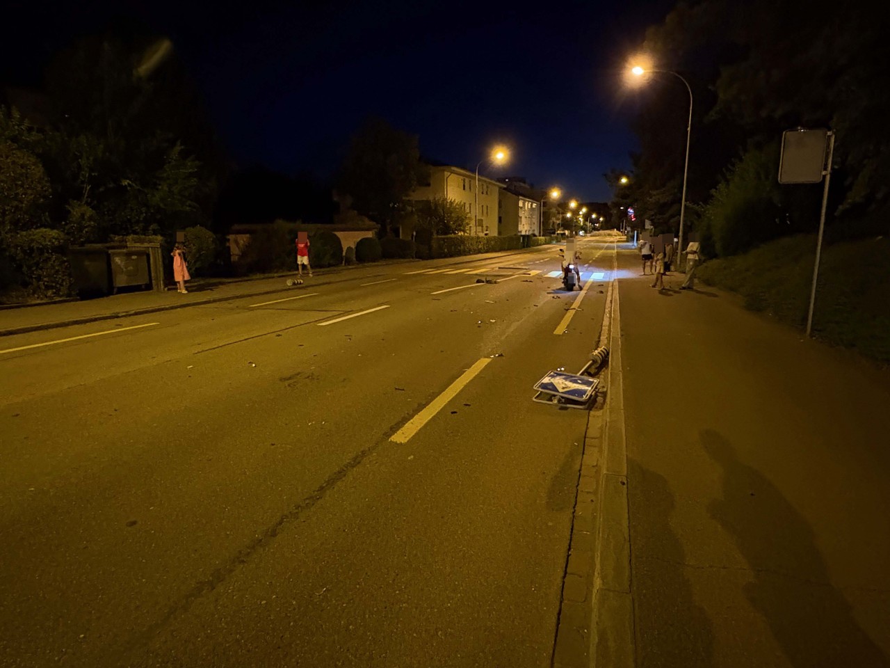 Unfallstelle Wettingen.