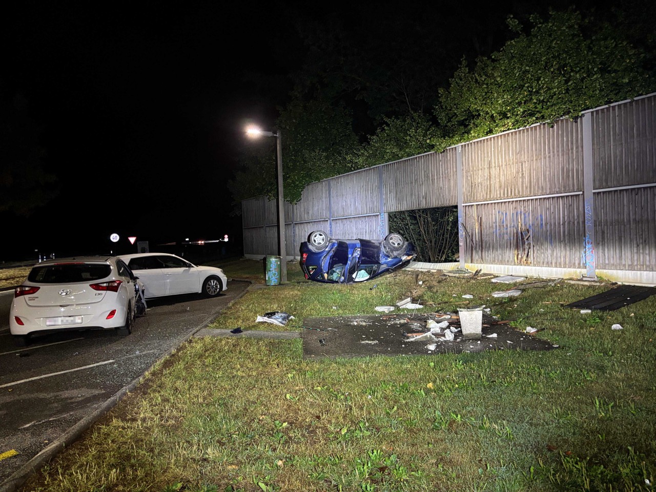 Unfall Rastplatz Oftringen.