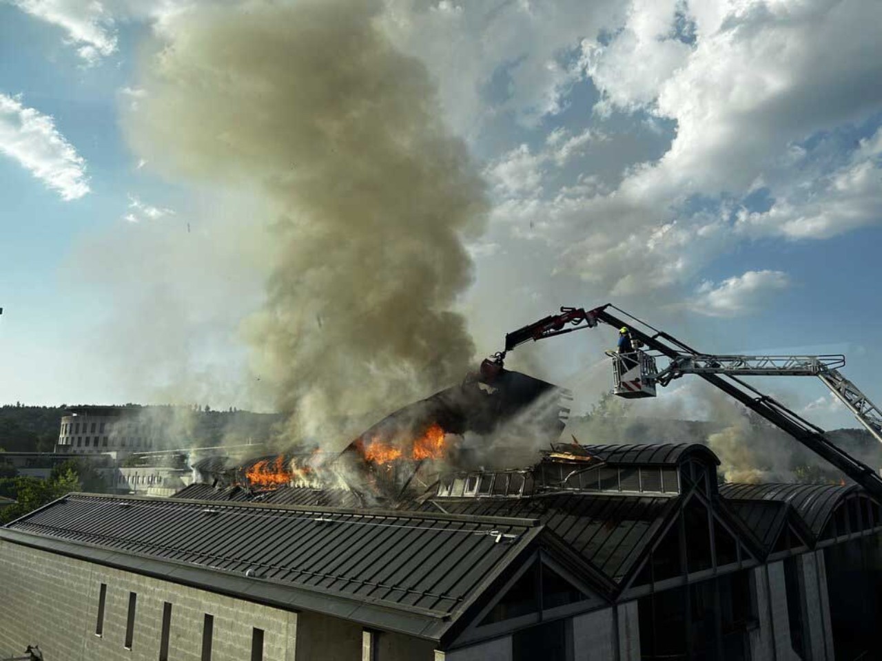Brand Daettwil Turnhalle.