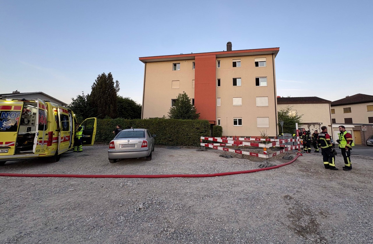 Mehrfamilienhaus, in dem der Brand ausbrach.