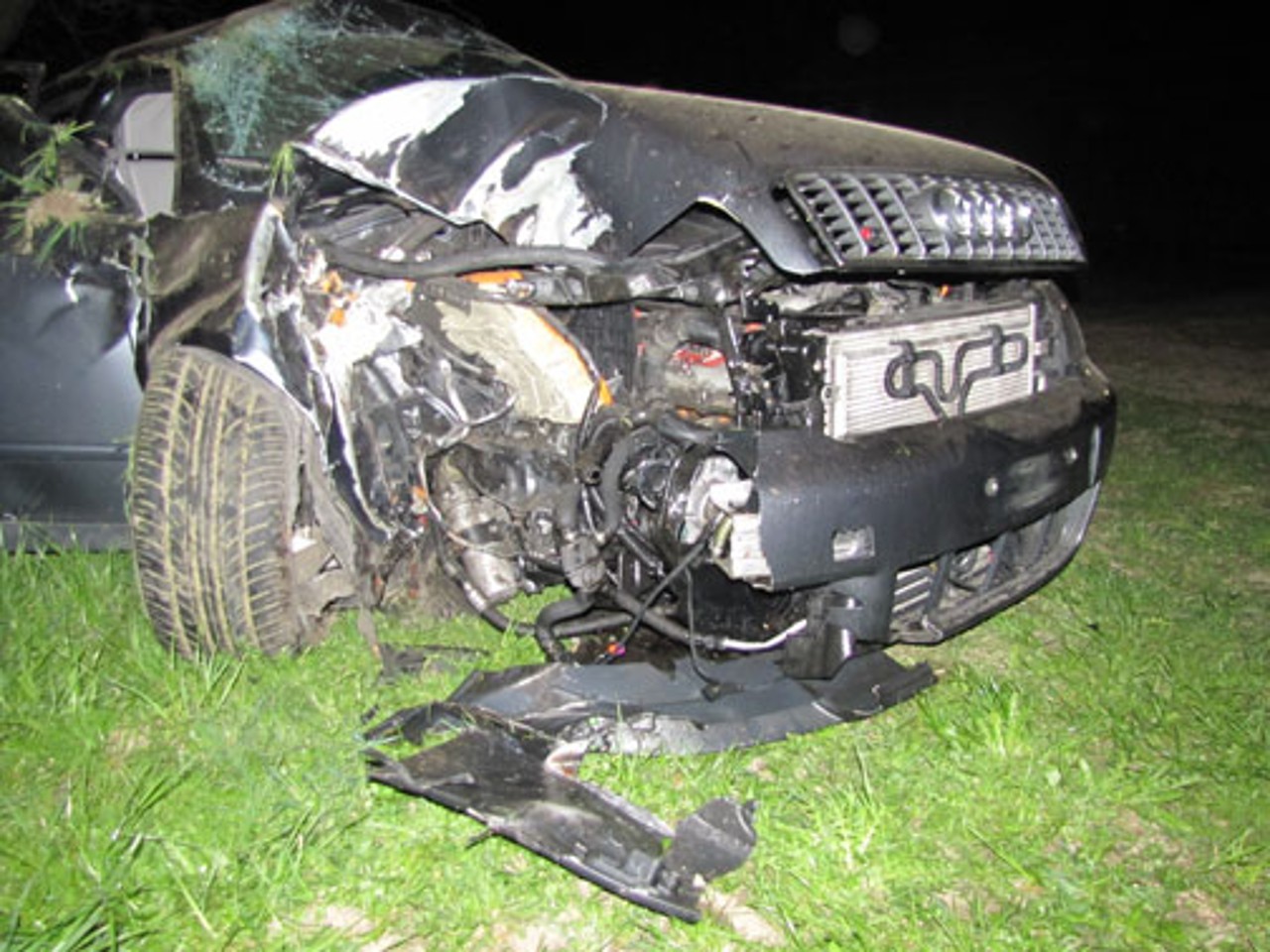 Stark beschädigter Audi S4