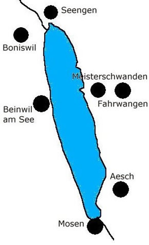 Karte Schifffahrt Hallwilersee