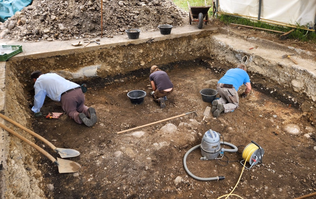 Stephan Gasser, Freiwilliger der Kantonsarchäologie