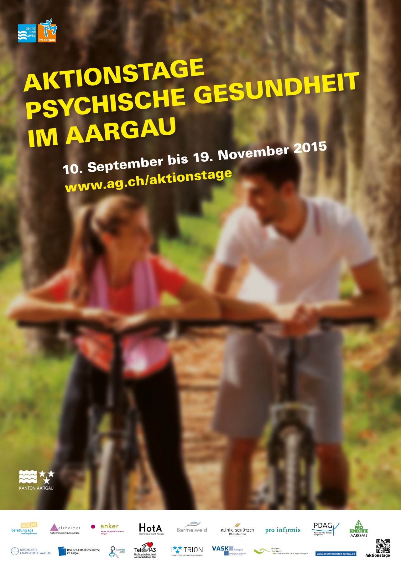 Werbeplakat für die Aktionstage Psychische Gesundheit