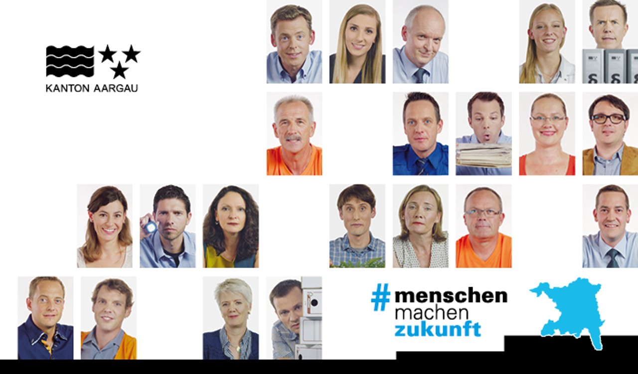 Porträts der Mitarbeitenden aus verschiedenen Berufsgattungen