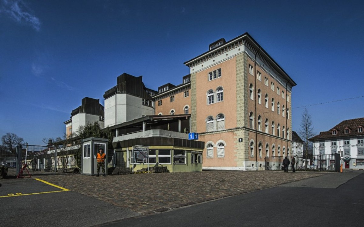 Aussenaufnahme der Kaserne Aarau