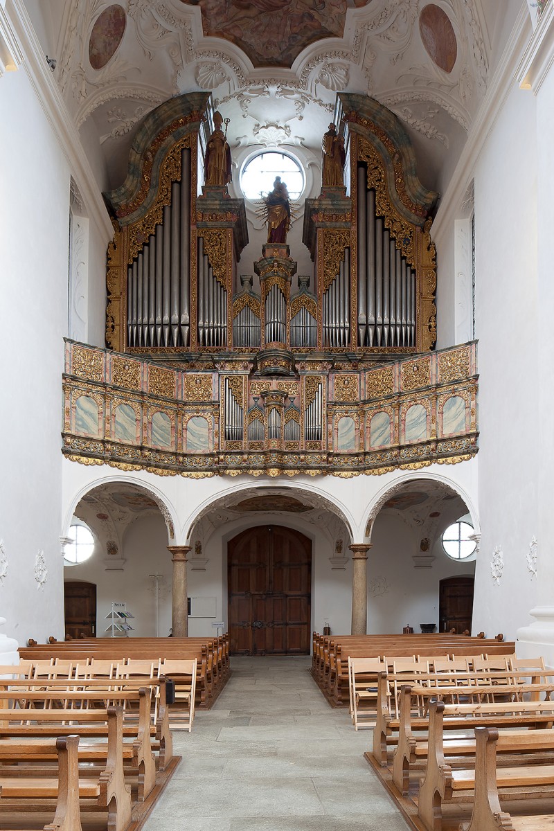 Blick auf die Orgel in Muri