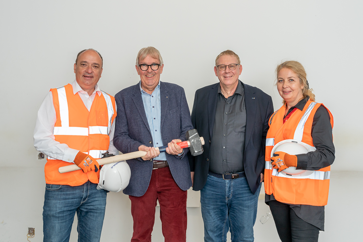 Gruppenbild: (v.l.n.r.) Markus Dieth, Rudolf Vogt, André Crelier, Patricia Kettner