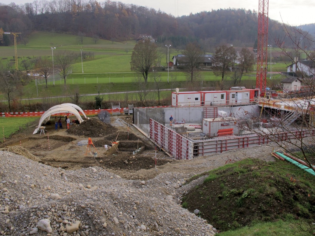 Foto Grabungsgelände in Thalheim