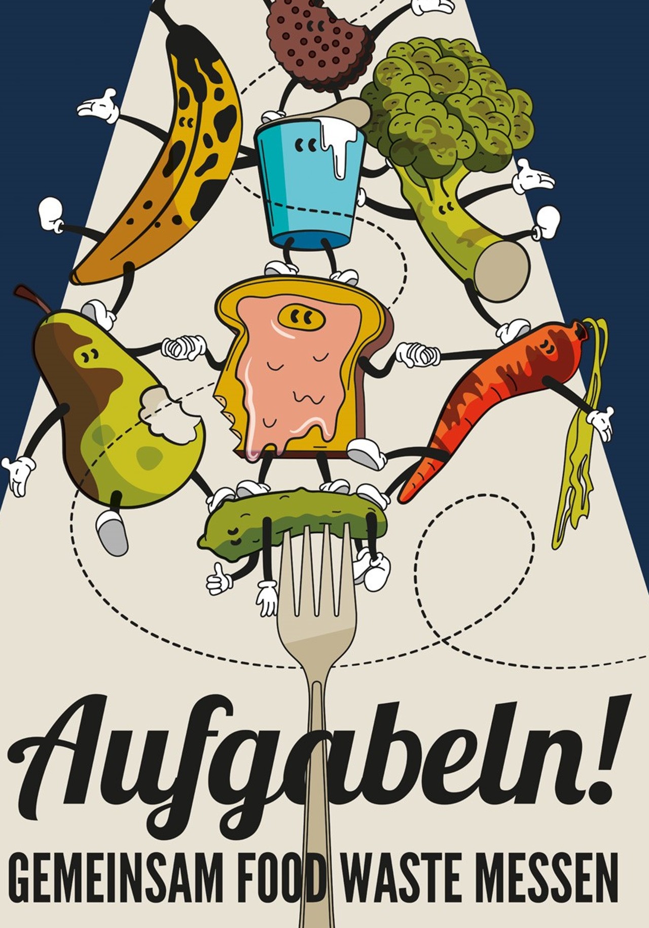 Plakat zum Projekt Aufgabeln! 