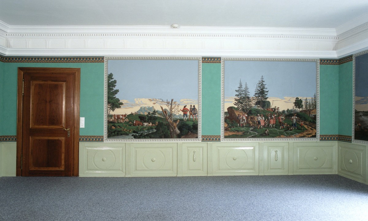 Panoramatapete im Rathaus Bremgarten