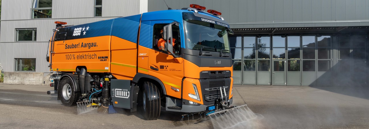 Elektrische Strassenwisch-Maschine