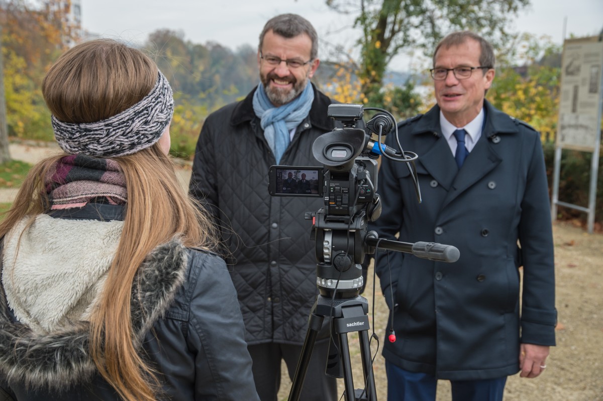 Interview (Lea Fischbacher) mit Stadtammann Franco Mazzi und Oberbürgermeister Klaus Eberhardt.