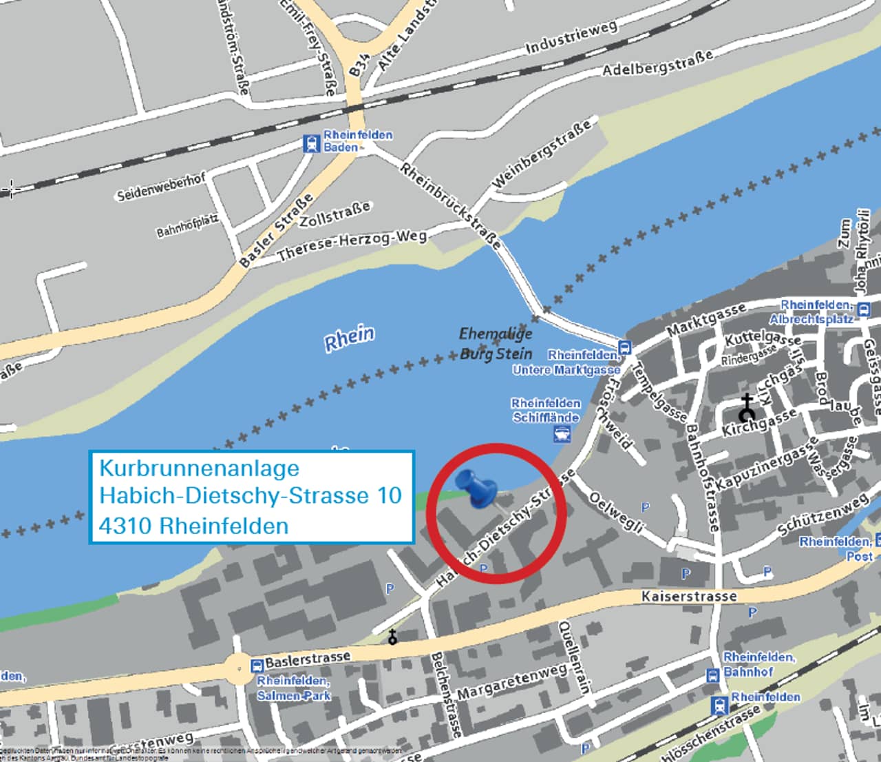 Situationsplan Demokratiekonferenz 2017 in Rheinfelden