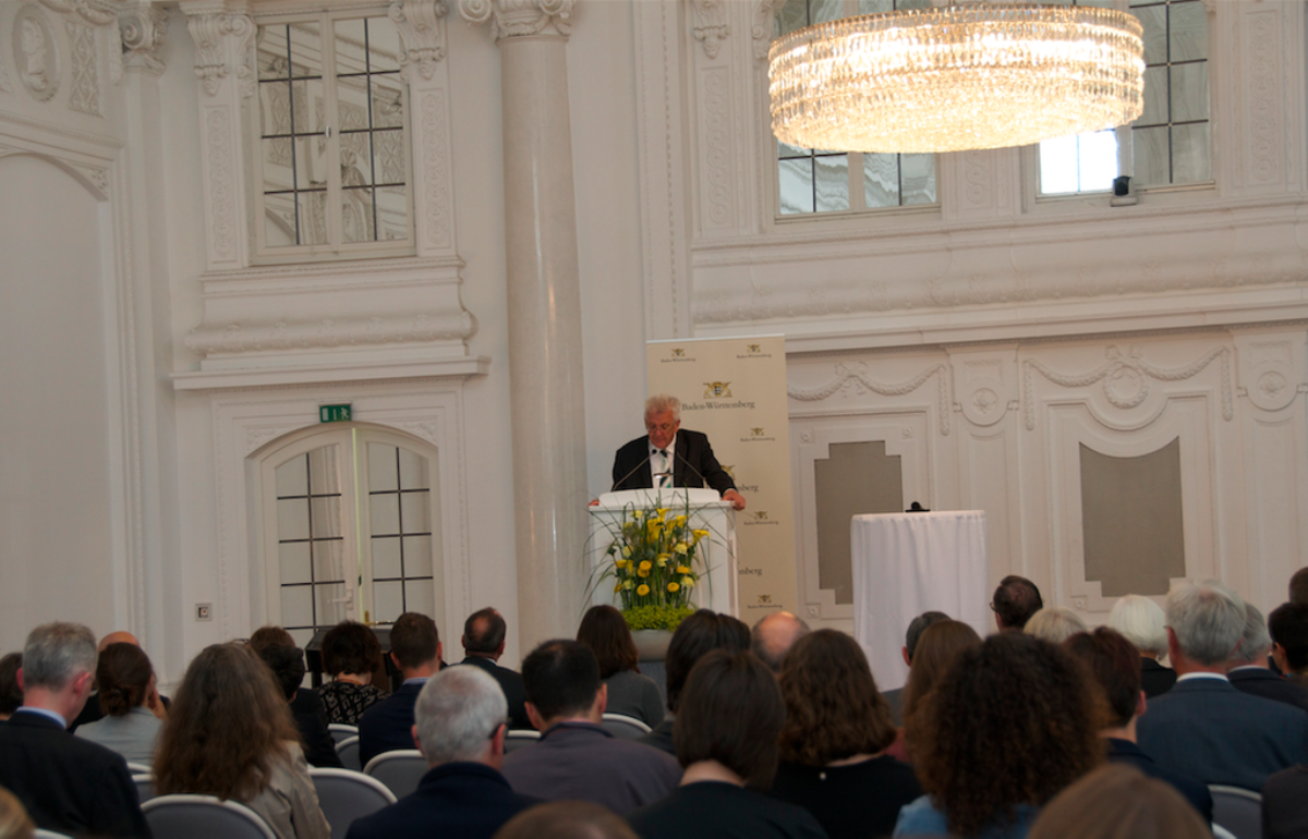 Ministerpräsident Winfried Kretschmann während der Eröffnungsrede.