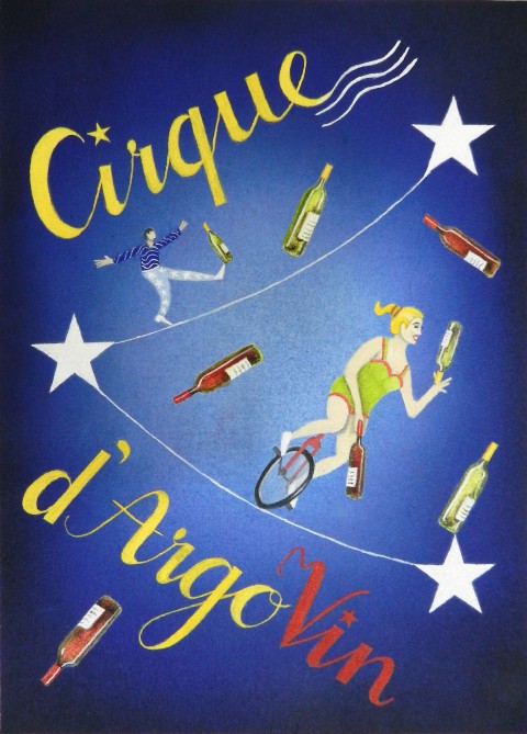 Logo und Motto des Cirque d'ArgoVin mit Zirkusmotiven