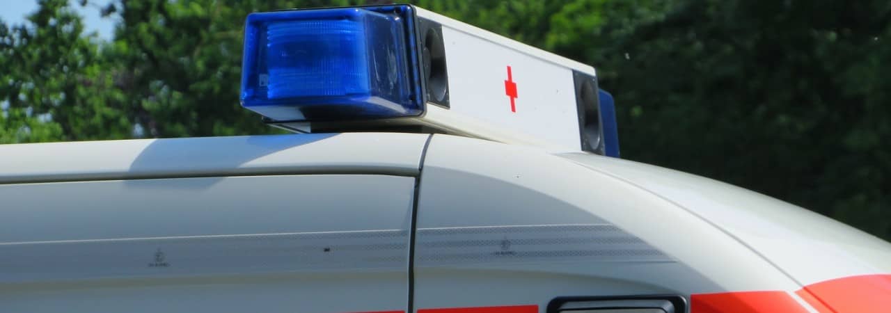 Sirene auf einem Rettungsfahrzeug.