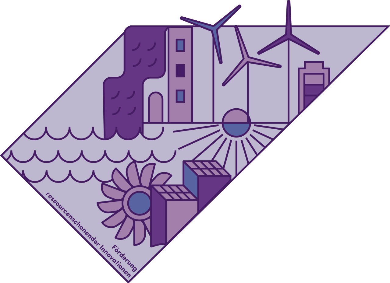 Violettes Puzzleteil Innovation