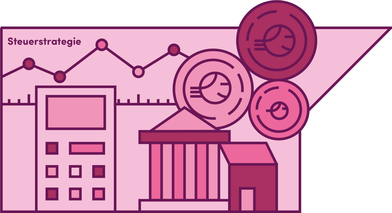 Rosa Puzzleteil Steuerstrategie