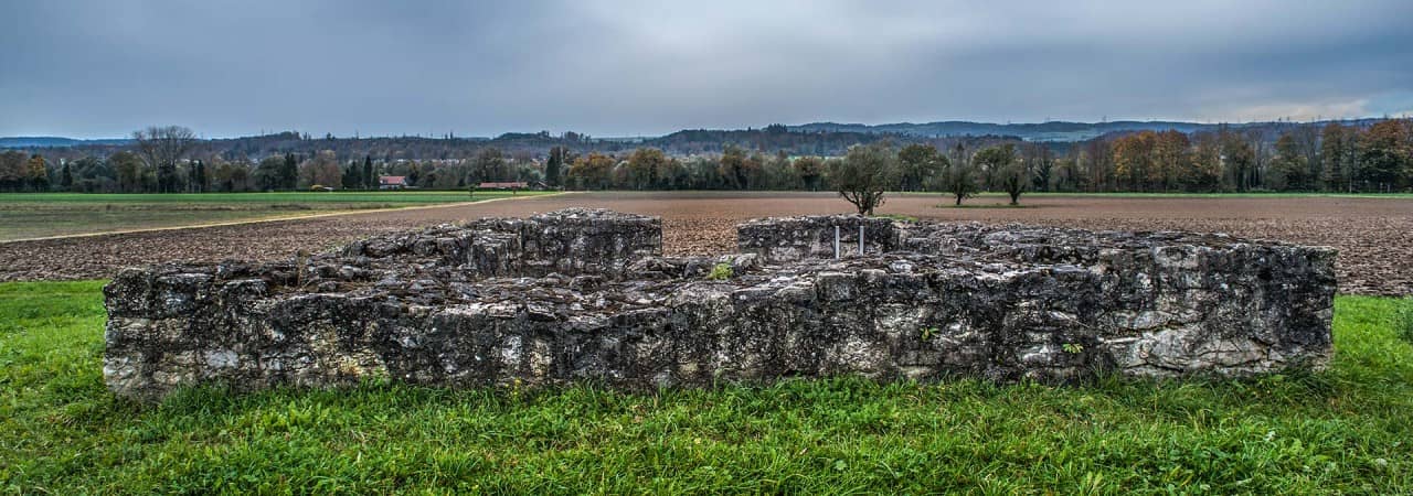 Die Ruine des römischen Wachturms Oberes Bürkli.